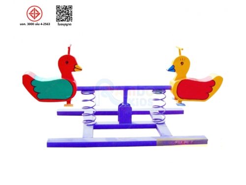 สปริงโยกคู่ รูปสัตว์ 2 ที่นั่ง