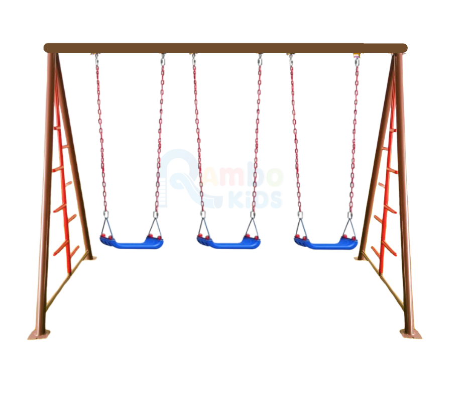 ชิงช้าปีนป่ายที่นั่งพลาสติก 3 ที่นั่ง